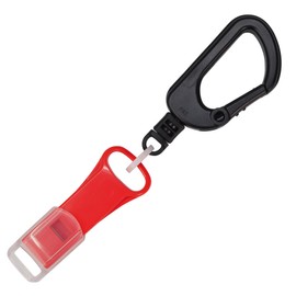 Mono House Safety Whistle & Carabiner [Safe Companion] (Red)