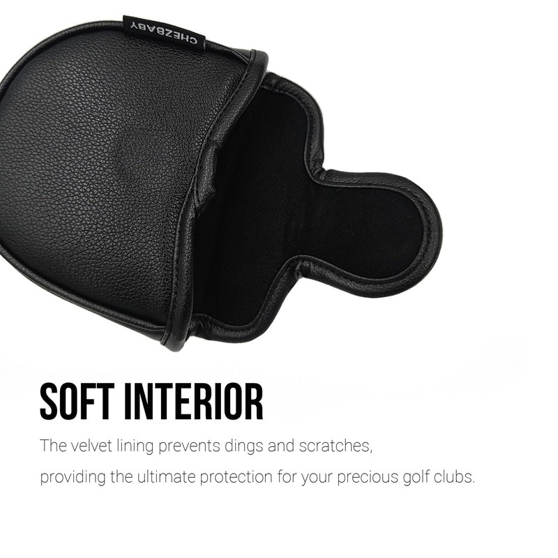 PU Leather Waterproof Golf Club Mallet Putter Covers Protector,Sloth