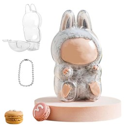 flavour pods Protective Case (Have A Seat) -Clear Figure Display Bag with Keychain, Dustproof Scratch-Resistant Collector Display Compatible with Sitting Series (Figure Not Included)