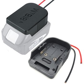 QINIZX Power Wheels Adaptor for Bosch/Makita 18V 14.4V Battery Power Mount Connector Adapter Dock Holder with 12 awg Wires DIY Power Tools RC Toys