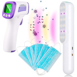 Non Contact Medical Screening Forehead Thermometer for Physician Offices and Hospitals (Mounted)