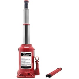 BAOSHISHAN 12 Ton Double Ram Bottle Jack 8-5/8" to 20-1/2" Lifting Range Hydraulic Bottle Jack
