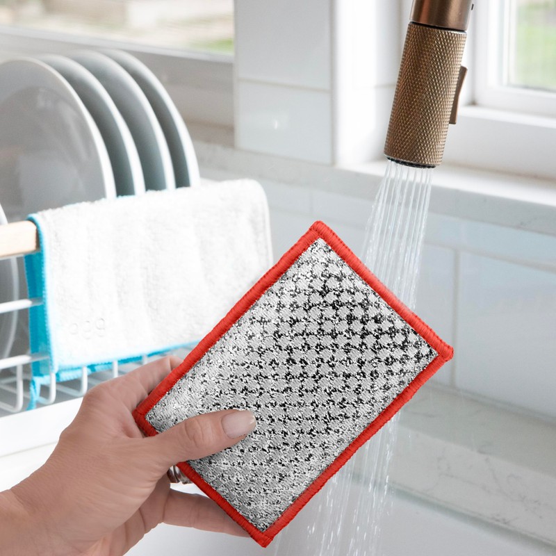 OGGI Bambou Odor-Free Scrubbing Sponges - Natural Scrub Sponges for