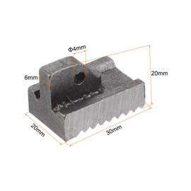 HARFINGTON Pipe Wrench Heel Jaw with Pin Assembly 12" Wrench Replacement Carbon Steel for 12" Adjustable Wrench