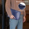 Darolin Zippered Leather Padfolio Portfolio with Hidden Handle and Clipboard,