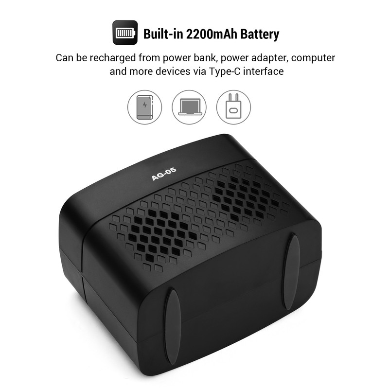 AROMA AG-05 Bluetooth Electric Guitar Amp Amplifier 5-Watt Stereo Output