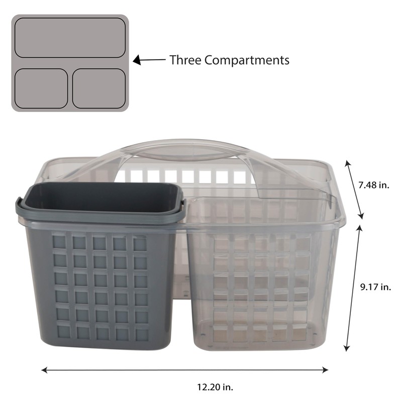 Bath Bliss 2 in 1 Portable, Bathroom Shower Caddy for
