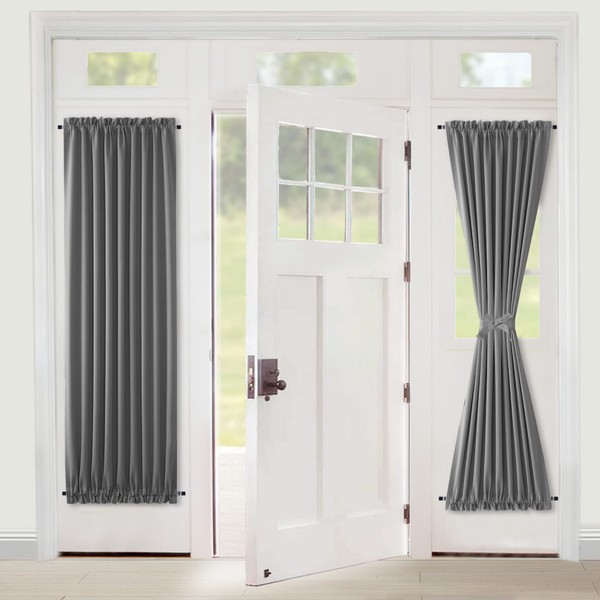 XWZO Door Curtains for Door Window, Room Darkening French Door