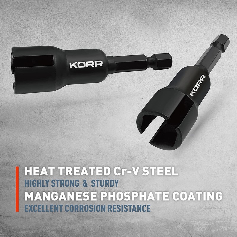 KORR Tools KIBPP027 2 Pack Wing Nut Driver, Slot Wing