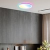 B.K.Licht - LED Ceiling Light Flat with Remote Control, RGBIC