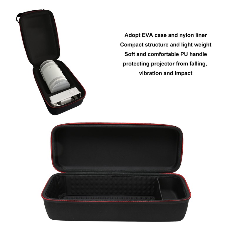 Projector Carrying Case Hard EVA Compact Light Soft Handle Waterproof