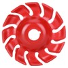 3.5in 12 Tooth Polishing Disc Red Wheel Woodworking Engraving Tool