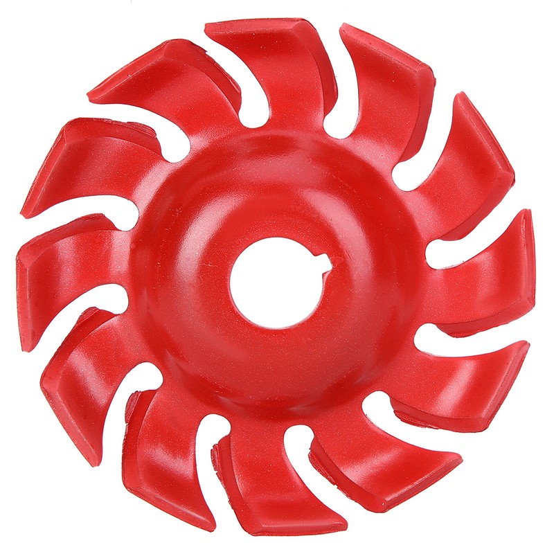 3.5in 12 Tooth Polishing Disc Red Wheel Woodworking Engraving Tool