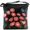Mala Leather Poppy Collection Leather Cross Body Bag 7274_25 Black