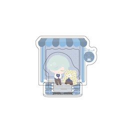 A3! x Sanrio Characters 21 Mikage Dense x Marumofubiyori [Mini Character Illustration] Acrylic Stand Plate