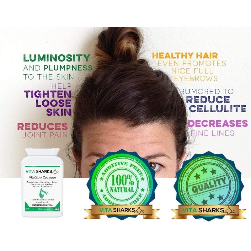 VitaGlow Collagen - Anti-Ageing Tablets with Biotin for Beautiful &