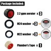 JQK Hardware 3-Pack Faucet Aerator Insert - 2.2 GPM Flow