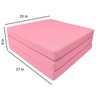 Danfuton Pink Trifold Foam Bed, Shikibuton, Foldable Ottoman Mat Sit