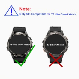 MIHENCE Screen Protector Compatible for KOSPET Magic R10 / T3 Ultra Smart Watch, 9H Tempered Glass Protective Film (3 PCS)