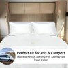 Shreem Linen Microfiber RV Sheet Sets, 70x80 Camper King, White