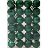 BWG Set Of 24 Mini Christmas Emerald Green Glitter Tree