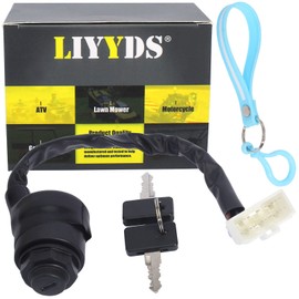 LIYYDS Ignition Key Switch Compatible with EZGO Kawasaki Mule 600 KAF400B KAF400E Mule 610 KAF400A KAF400C KAF400G Mule 4000 Tans Mule 4010 Trans