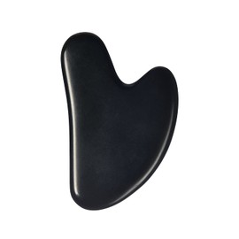 SHARVGUN Gua Sha Scraping Massage Facial Tool Black Tourmaline Stone for Face Body SPA Acupuncture Therapy Trigger Point Treatment Removes Toxins Prevents Wrinkles