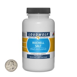 Rochelle Salt / 8 Ounce Bottle / 99.9% Pure USP Food Grade/Fine Powder