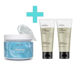 Eveever Sleeping Water Max Mask 250g + Beyond Body 2 types (Wash + Lotion 150ml each) / 이브에버 슬리핑 워터 맥스 마스크 250g+비욘드 바디 2종(워시+로션 각 150ml)