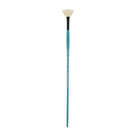 Pan Art Synthetic Fan Brush No.06 for Oil Painting - Art Supplies - 1 Piece, Blue