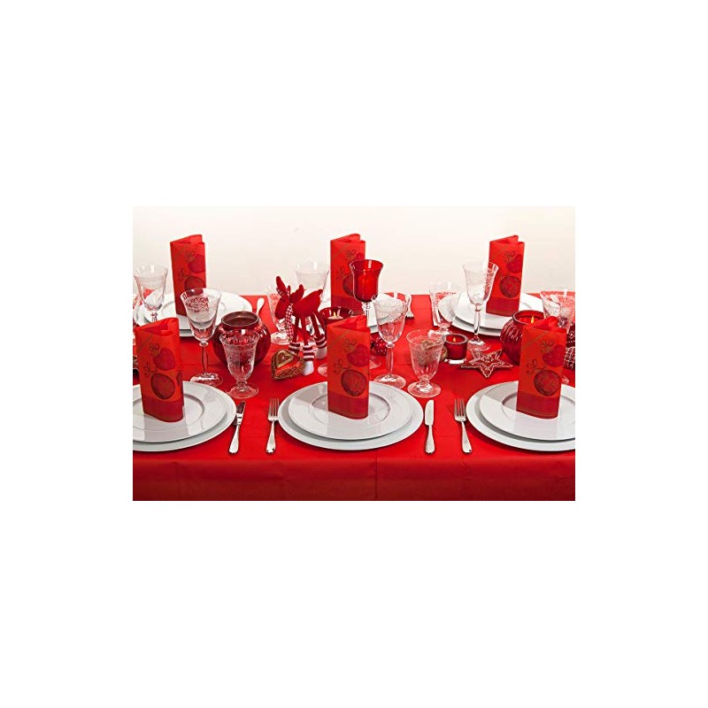Sovie Home Linclass® Airlaid Tiffany Tablecloth, Disposable Christmas Tablecloth, Fabric-Like,