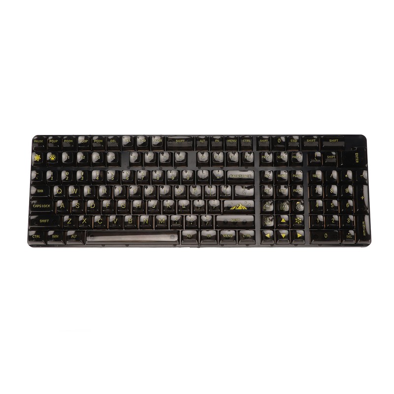Keycap Set 132 Keys High Transparent PC CBSA Heigh Matte