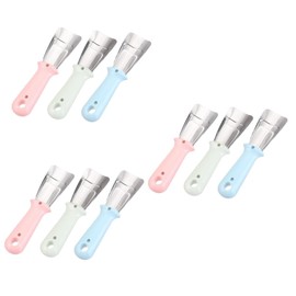 Kisangel 3sets Ice Scoop Stainless Steel Fridge Deicer Ice Removal Tool for Quick Safe Scraping 3pcs*3