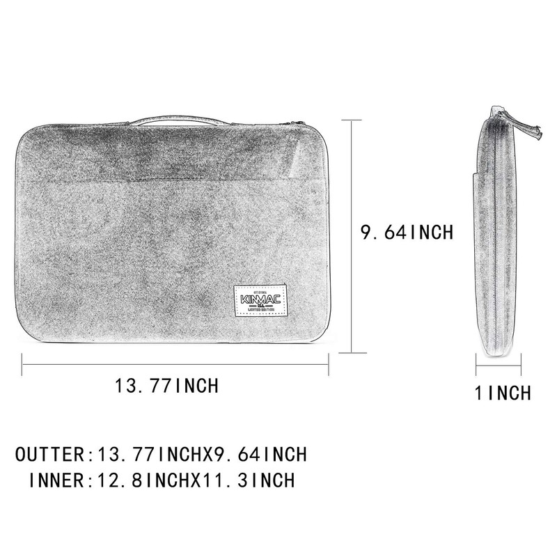 Kinmac 360° Protective Water Resistant Laptop Sleeve case Bag with