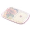 Komori Resin Tableware Bento Lunch Plate with Hood, Square Shape,