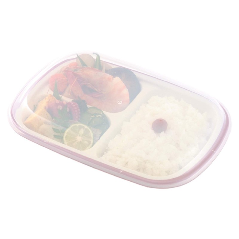 Komori Resin Tableware Bento Lunch Plate with Hood, Square Shape,