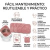 Paños Desmaquillantes Reutilizables, Almohadillas de Microfibra para Limpieza Facial Profunda,