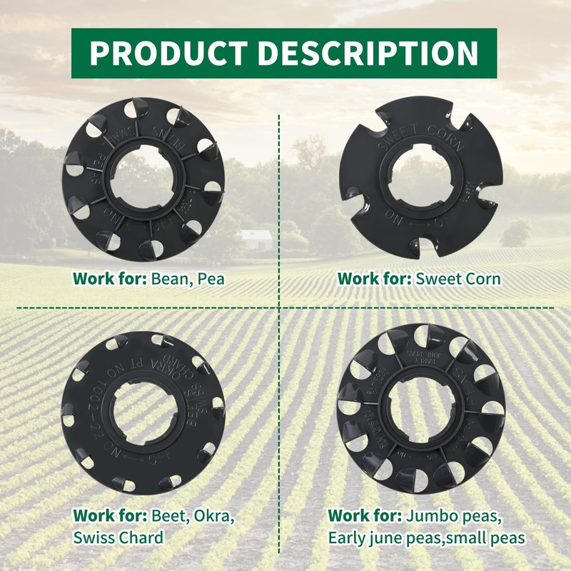 60009 60010 Optional Seed Plate 12 Set for EarthWay 10001