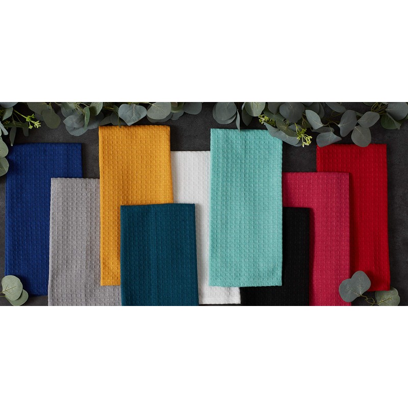 DII Recycled Cotton Kitchen Collection Dishtowel Set, 18x26, Assorted Neutrals,