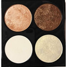 Miss Claire Miss Claire Bronze & Highlighter Makeup Studio Palette 4, Multi, 8 Grams, Bronze, 8 g