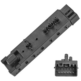 10 Way Power Seat Switch Replacement for Ford Explorer Expedition F150 F250 F350, Lincoln MKX MKZ, Left Driver Side Power Seat Adjust Switch,Replace OE# 9L3Z-14A701-FB 6L2Z14A701FAA SW7260