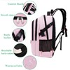 FENGDONG - Mochila para portátil con carga USB y auriculares