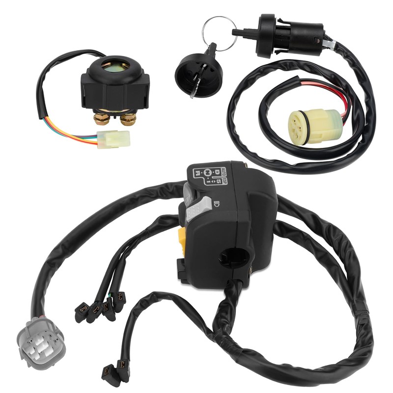 M MATI Handlebar Key Starter Relay Switch Kit for Honda