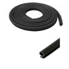 Black Bulb Type Gasket Weatherstrip, 5/16" Width, 1/4" Backing -