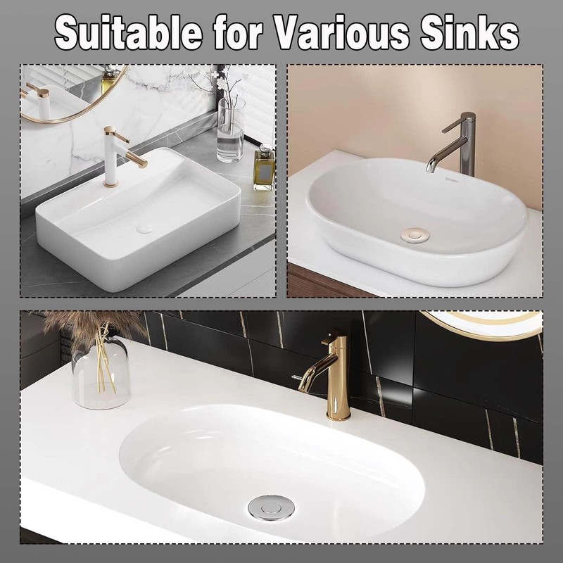 WUERKIYA Drain Plug with Strainer - Easy to Install Sink