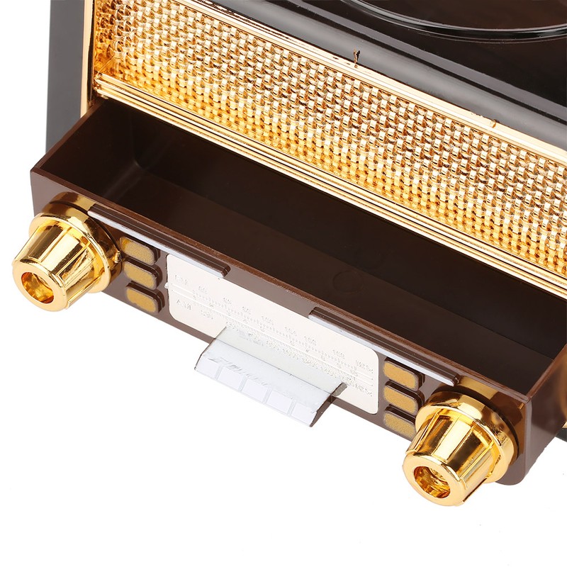 Retro Radio Shape with Lovely Dolls Storage Music Box Wedding