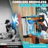 Ecarke Cordless Power Brad Nailers Compatible with Makita 18V Battery,18GA