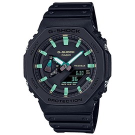 Casio GA-2100RC-1AJF TEAL AND BROWN COLOR SERIES Men's Watch, Black