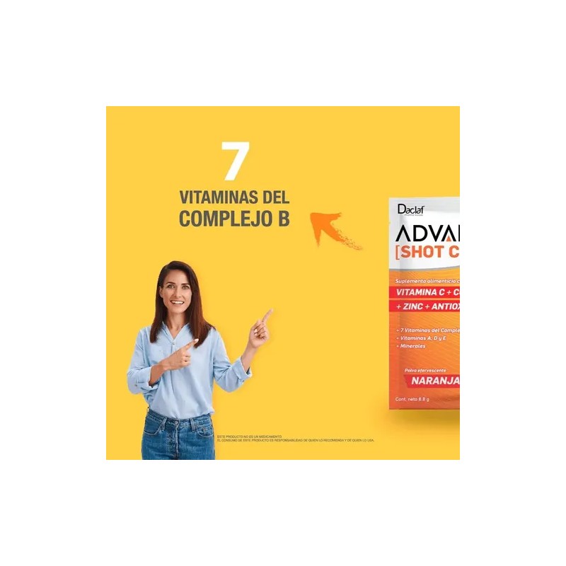 Shot C Vitaminas A D E Complejo B + Antioxidantes
