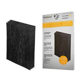 Whirlpool 8171510KS Genuine Charcoal Pre-Filter - Whishield Anti-Microbial Activated Replacement Fit for Air Purifier WP1000, WPPRO2000, Extra Large 4 Pack